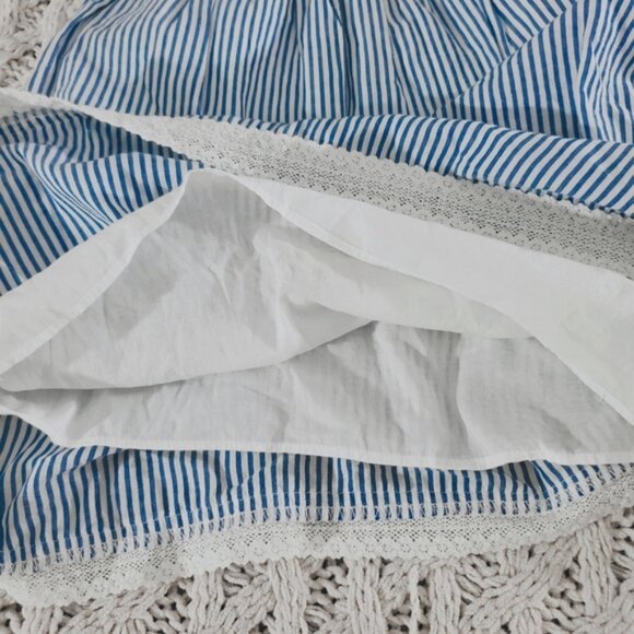 Vintage Abercrombie Kids- Pinstripe Criss Cross Smock Top/Dress - Picture 9 of 13